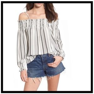 BP Smock Off the Shoulder Top